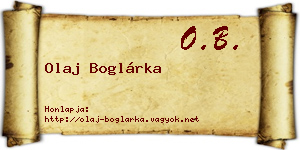 Olaj Boglárka névjegykártya