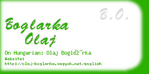 boglarka olaj business card